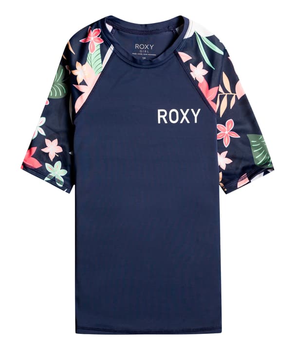 Image of Roxy Printed Sleeves - Rashguard Badeshirt marine