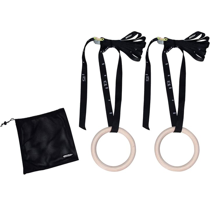 Image of Tunturi Turnringe Holz Turnringe weiss