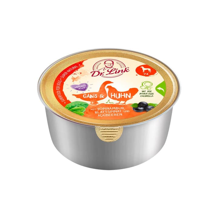 Image of Dr. Link Super Naturale Huhn, 0.125 kg Nassfutter