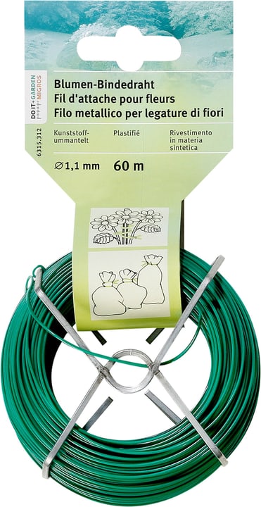 Miogarden Filo metallico legature di fiori, 60m Filo metallico legature di fiori, 60m Miogarden 631531200000 N. figura 1