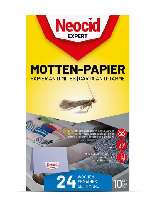 Image of Neocid Motten-Papier, 10 Stück Insektenbekämpfung bei Do it + Garden von Migros