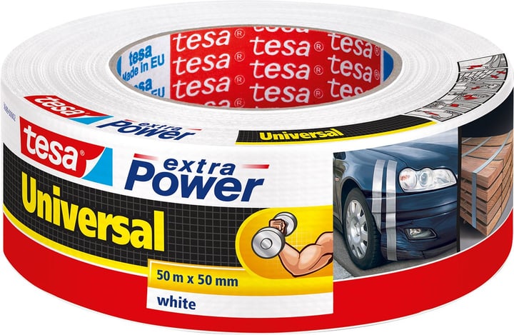 Image of Tesa Gewebeband Extra Power weiss 5cm x 10m