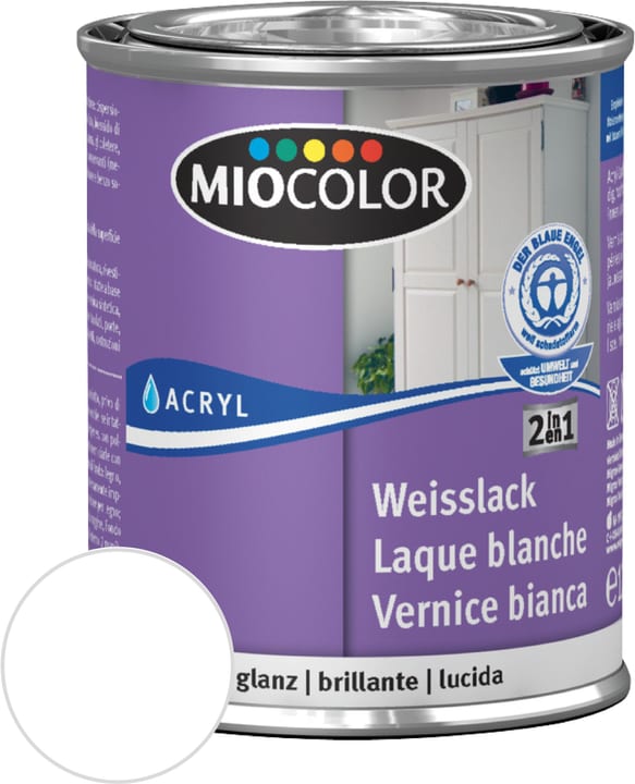 Image of Miocolor Acryl Weisslack glanz altweiss 125 ml bei Do it + Garden von Migros