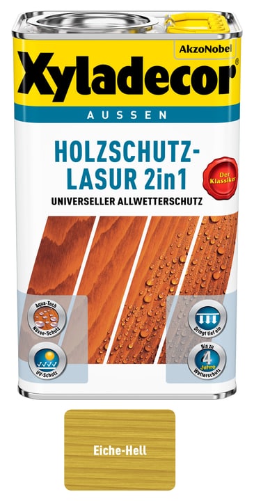 Image of XYLADECOR Holzschutzlasur Eiche hell 750 ml