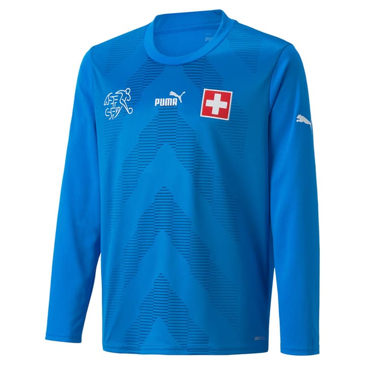 Image of Puma Goalkeeper Shirt Replica Schweiz Fussball Trikot Nationalmannschaft blau bei Migros SportXX