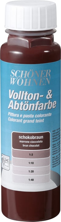Schöner Wohnen Pittura pien e per digradazione Pittura pien e per digradazione Schöner Wohnen 660900800000 Colore Marrone cioccolato Contenuto 250.0 ml N. figura 1