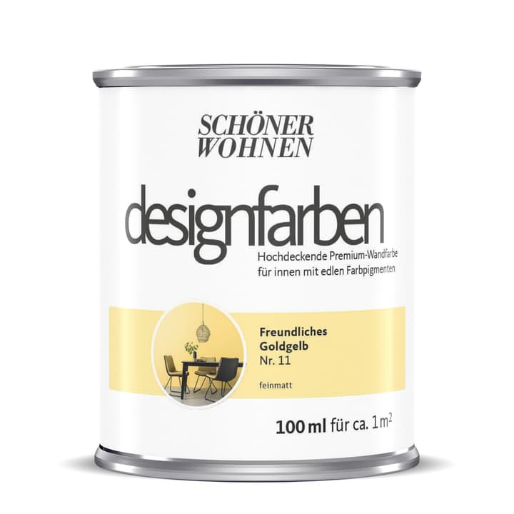 Image of Schöner Wohnen Designfarbe Goldgelb 100 ml Wandfarbe bei Do it + Garden von Migros