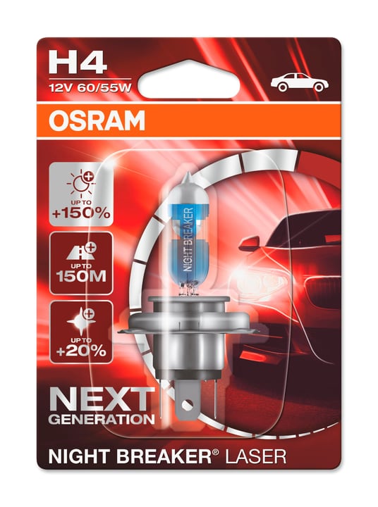 Image of Osram Night Breaker Laser H4 Autolampe