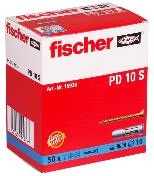 Image of fischer Plattendübel PD 10 inkl. Schrauben Gipskartondübel