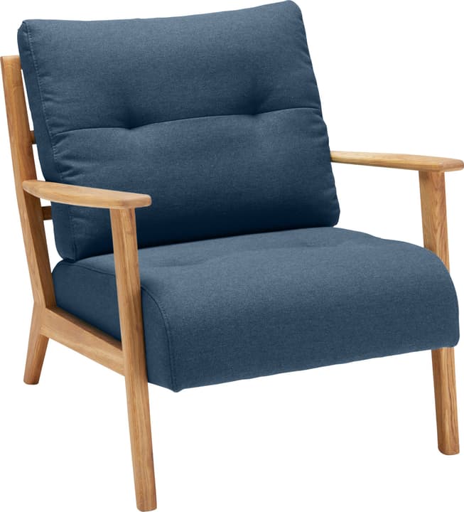 FAUST Fauteuil (Lusia) FAUST Fauteuil (Lusia) 402465200140 Dimensions L: 83.0 cm x P: 76.0 cm x H: 80.0 cm Couleur Bleu Photo no. 1