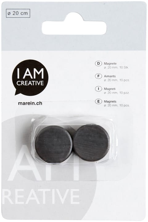 Image of I AM CREATIVE Magnete Ø 20 mm, 10 Stk.