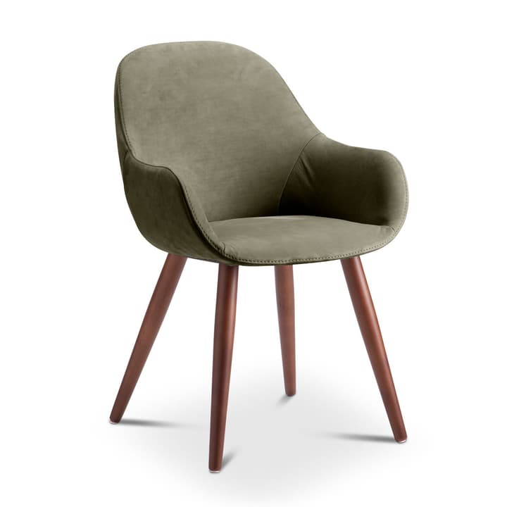 LAYLA Chaise Nubuck LAYLA Chaise Nubuck 366028524507 Dimensions L: 56.0 cm x P: 60.0 cm x H: 84.0 cm Couleur Olive Photo no. 1