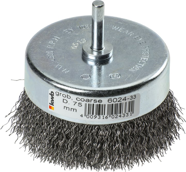 Image of kwb Topfbürste, extra schwer, HSS Stahldraht, gewellt, ø 75 mm Topfbürste
