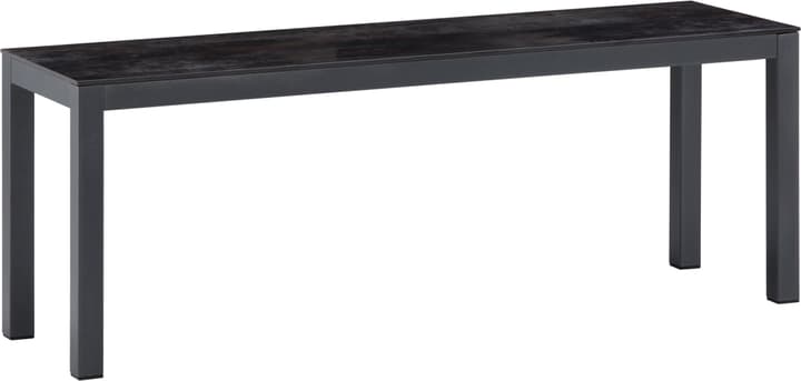 Image of LOCARNO, 120 cm, Gestell Anthrazit, Platte Keramik Sitzbank