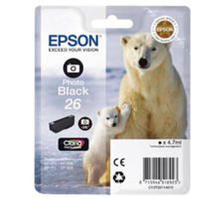 Epson T261140 photo black Tintenpatrone T261140 photo black Tintenpatrone Epson 796081400000 Bild Nr. 1