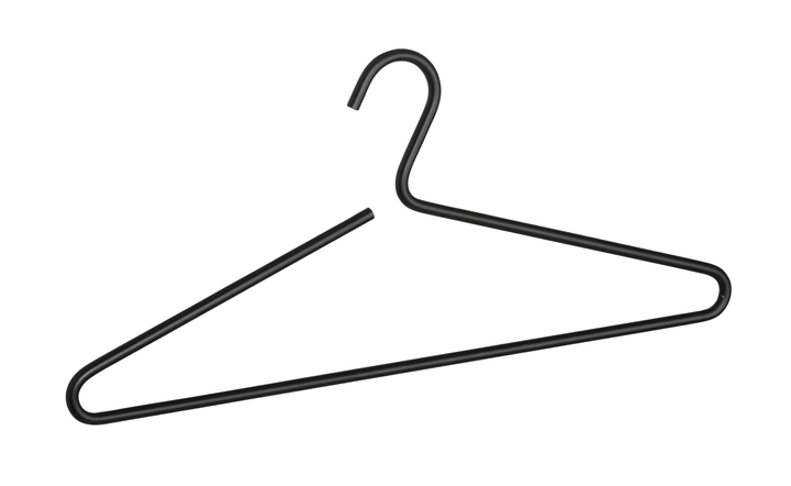 Image of WENKO Aluminium Bügel schwarz Kleiderbügel