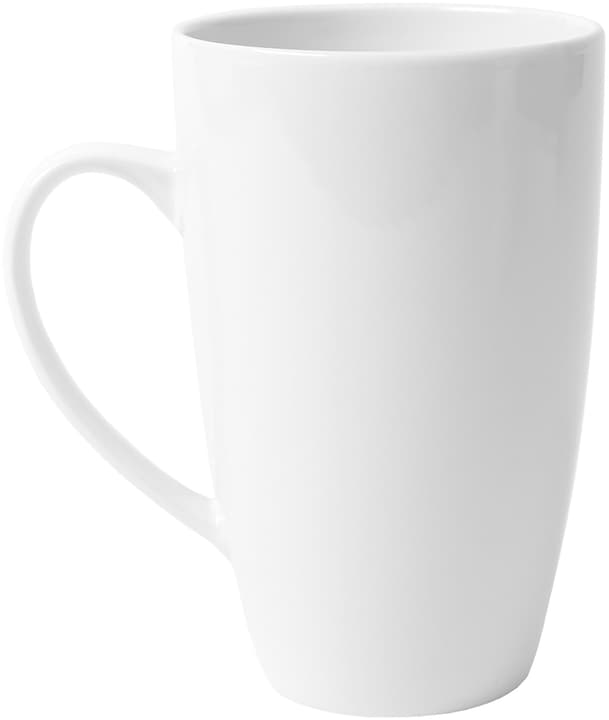 Image of I AM CREATIVE Teetasse, Kaffeetasse mit ergonomischen Henkel für einen guten Griff, Weiss, 350 ml, ø 8 x 13.5 cm Teetasse