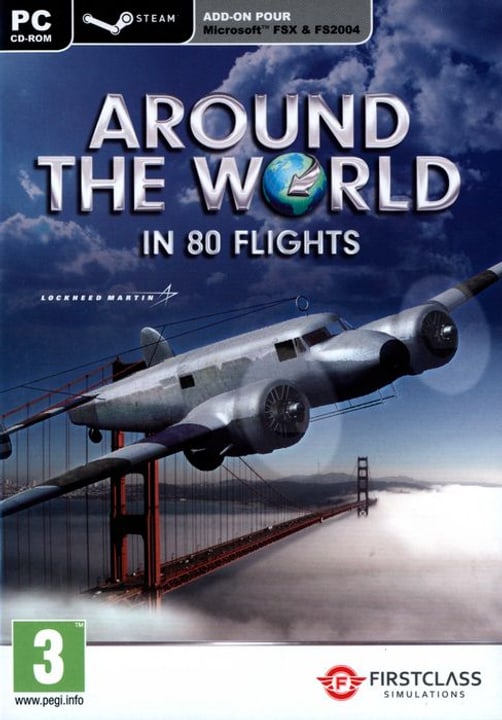 PC - Around The World In 80 flights (Flight Simulator X & STEAM) Fisico (Box) PC - Around The World In 80 flights (Flight Simulator X & STEAM) Fisico (Box) 785300122474 N. figura 1