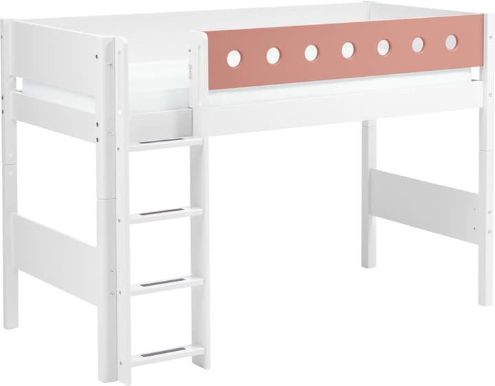 Flexa WHITE Mittelhochbett WHITE Mittelhochbett Flexa 404998900000 Farbe Rosa Grösse B: 110.0 cm x T: 210.0 cm x H: 143.0 cm Bild Nr. 1