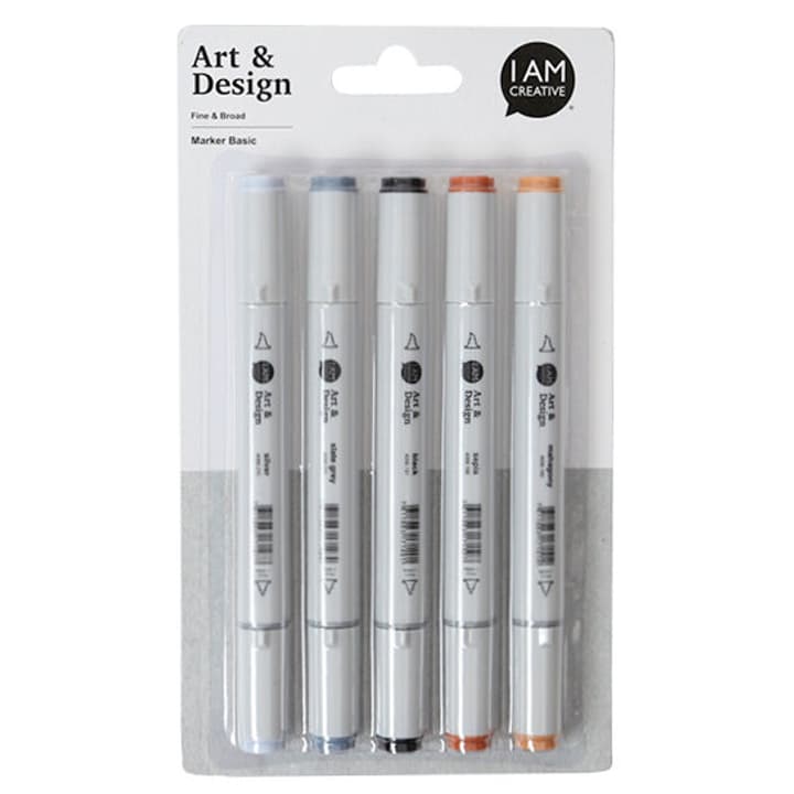 I AM CREATIVE Art & Design Pen, basic, 5 pcs. Art & Design Pen, basic, 5 pcs. I AM CREATIVE 666200100000 Photo no. 1