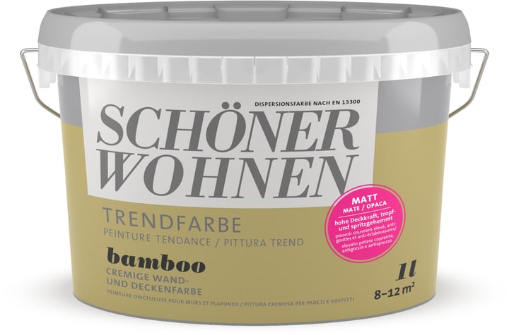 Image of Schöner Wohnen Trendfarbe Matt Bamboo 1 l Wandfarbe