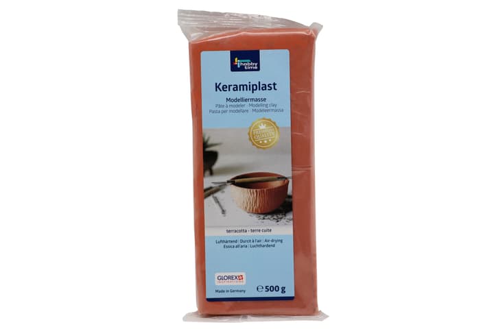 Image of Glorex Hobby Time Keramiplast terracotta 500g Modelliermasse