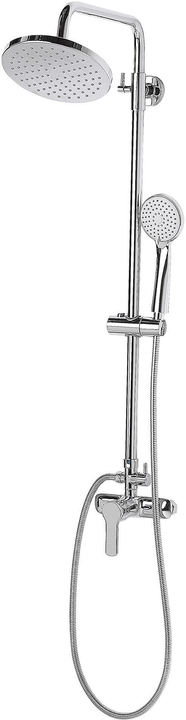 Image of Beliani Dusche-Set mit Kopfbrause Messing silber TINKISSO Duschsystem