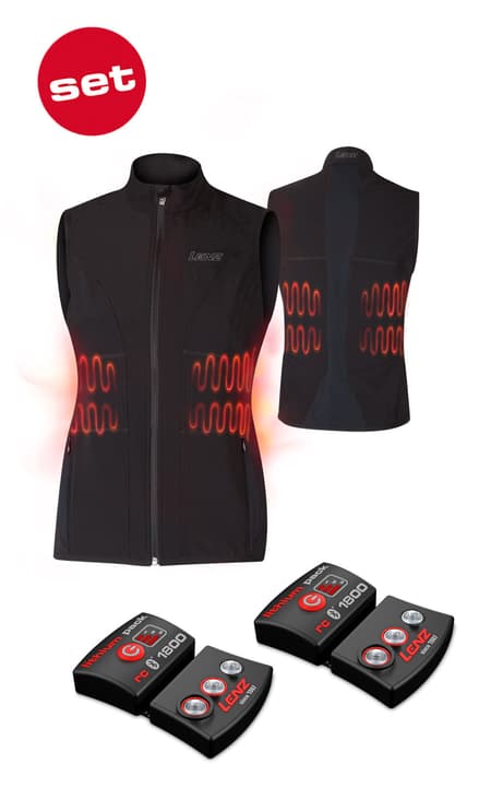 Image of Lenz Lithium Pack rcB 1800 inkl. Heat Vest 1.0 Lady Heizakku inklusive Weste schwarz bei Migros SportXX