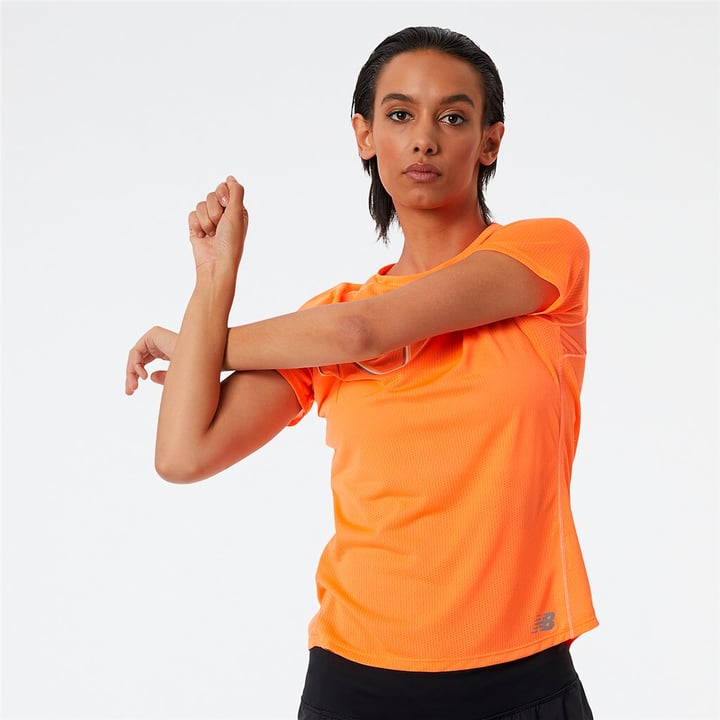 Image of New Balance Printed Impact Run Shirt orange bei Migros SportXX