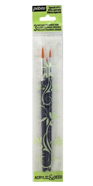 Image of Pebeo Set mit 3 Pinsel Goldfarbener Pol bei Do it + Garden von Migros