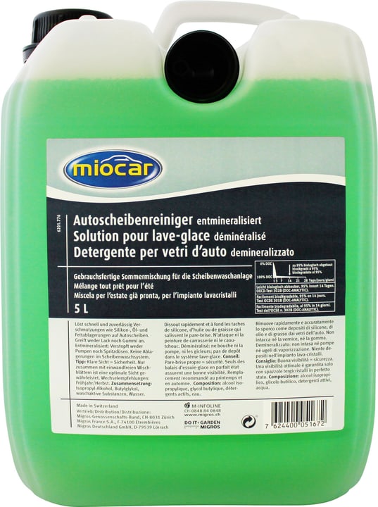 Miocar Detergente per vetri d'auto Detergente per vetri d'auto Miocar 620177600000 N. figura 1