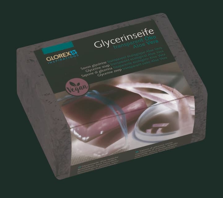 Image of Glorex Hobby Time Glycerinseife Öko Aloe Vera 500g transaprent Seife