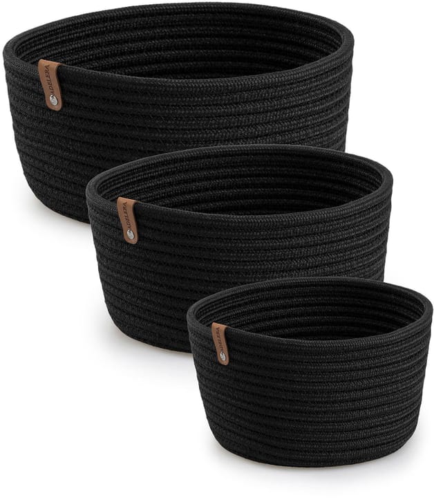 Image of 3er Set Aufbewahrungskorb aus Baumwolle Korb