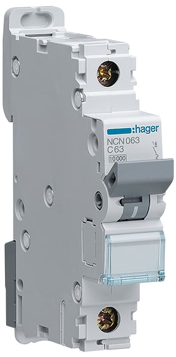 Image of Hager Einbauautomat 'C' 1x 63A Leitungschutzschalter