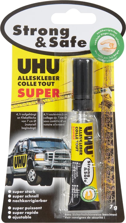 Image of Uhu Alleskleber Super Strong & Safe Sekundenkleber + bei Do it + Garden von Migros