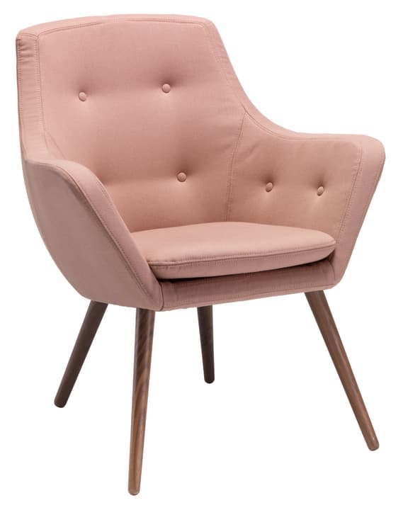 FLORIN Fauteuil (noyer) FLORIN Fauteuil (noyer) 402441107039 Dimensions L: 73.0 cm x P: 70.0 cm x H: 82.0 cm Couleur Rose clair Photo no. 1