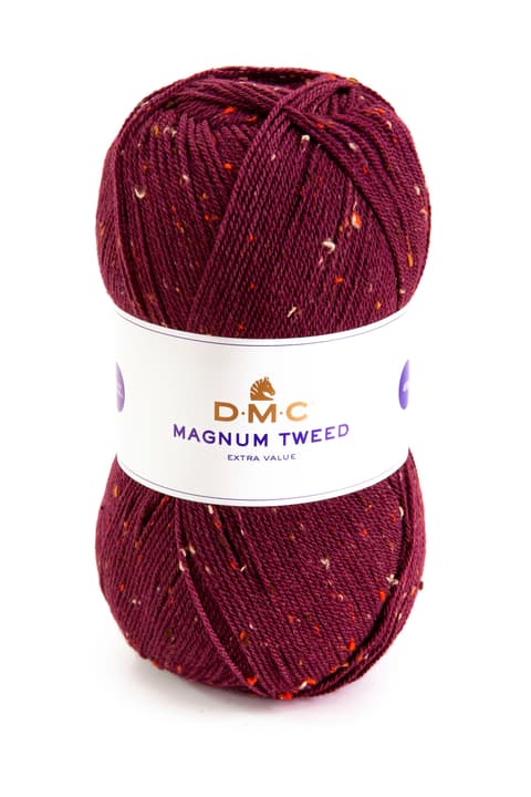 Image of DMC Wolle Magnum Tweed, bordeaux