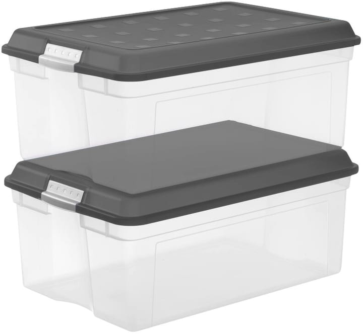 Image of Rotho Box 37 l mit Deckel, A3, 2er-Set Aufbewahrungsbox bei Do it + Garden von Migros