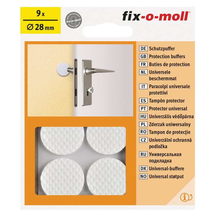 Image of Fix-O-Moll Schutzpuffer Ø 28 mm 9 x Universalschutzpuffer