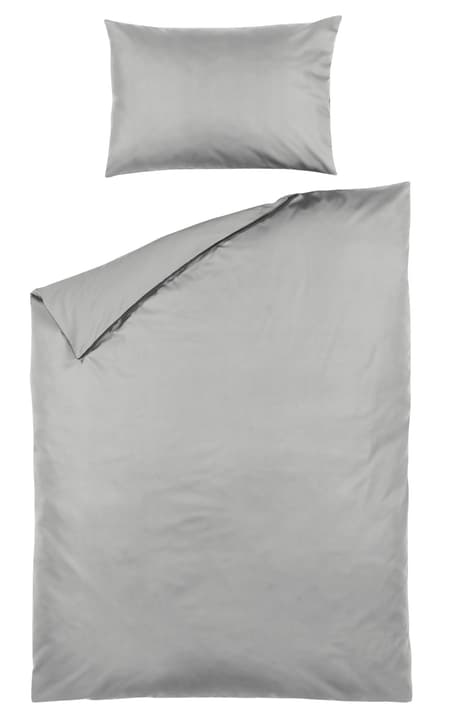 Taie d'oreiller en percale ROMANO Taie d'oreiller en percale ROMANO 451251310981 Couleur Gris clair Dimensions L: 65.0 cm x P: 100.0 cm Photo no. 1