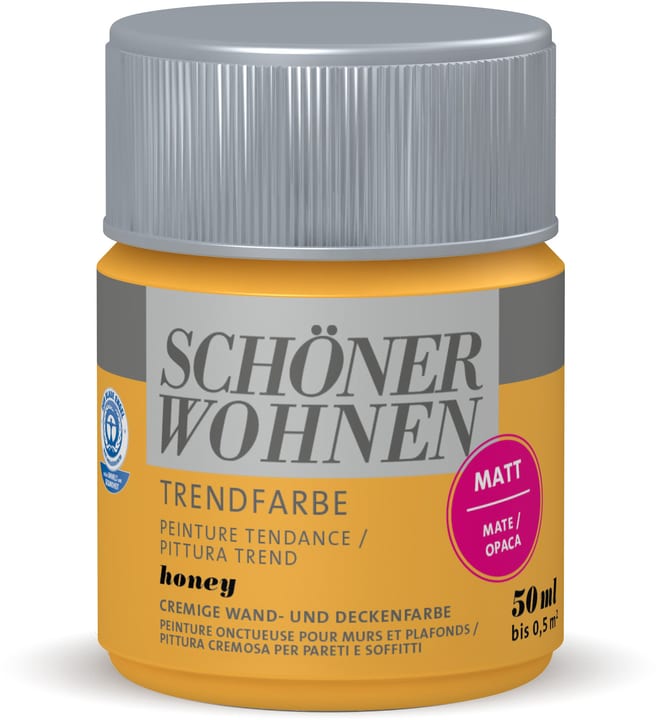 Schöner Wohnen Vernice di tendenza opaca tester Honey 50 ml