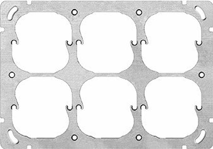 Image of Feller Edizio Due UP 6-fach horizontal Montageplatte bei Do it + Garden von Migros