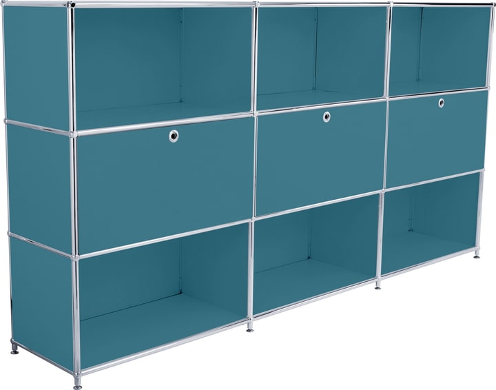 FLEXCUBE Highboard FLEXCUBE Highboard 401809800066 Grösse B: 227.0 cm x T: 40.0 cm x H: 118.0 cm Farbe Petrol Bild Nr. 1