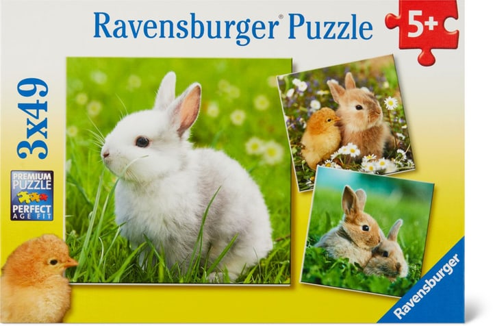 Niedliche Häschen Ravensburger Puzzle Niedliche Häschen Ravensburger Puzzle 748977100000 Bild Nr. 1