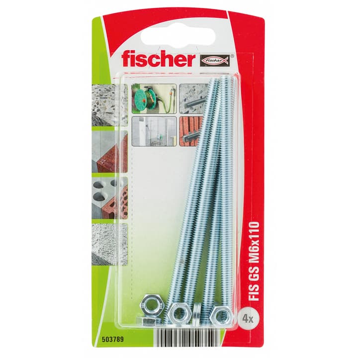 Image of fischer Gewindestangen FIS GS M6 x 110 inkl. Muttern Flüssigdübel bei Do it + Garden von Migros