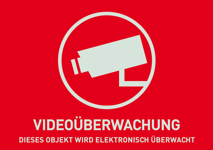 Image of Abus Warnaufkleber Videoüberwachung (deutsch) Alarm-Zubehör