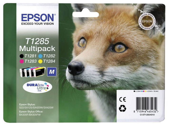 Epson Multipack T128540 cartouche d'encre CMYBK Cartouche d'encre Multipack T128540 cartouche d'encre CMYBK Cartouche d'encre Epson 797519800000 Photo no. 1
