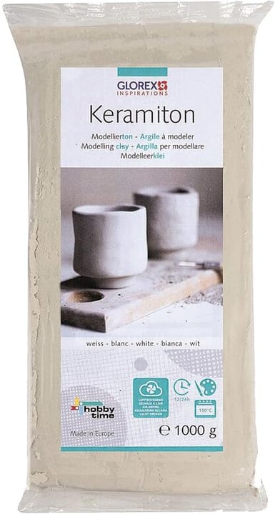 Image of Glorex Hobby Time Keramiton weiss Modelliermasse