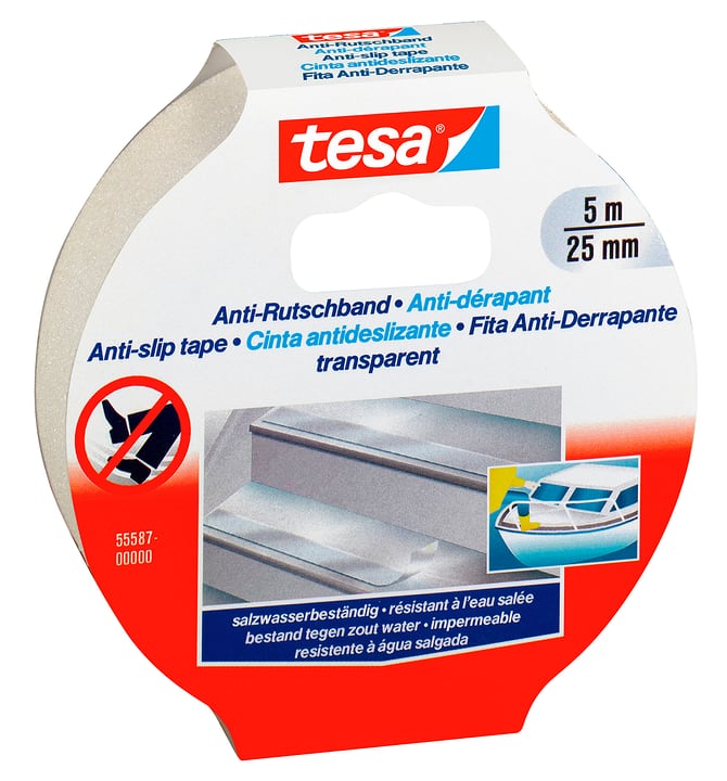 Image of Tesa Anti-Rutschband 5m:25mm transparent Klebebänder bei Do it + Garden von Migros