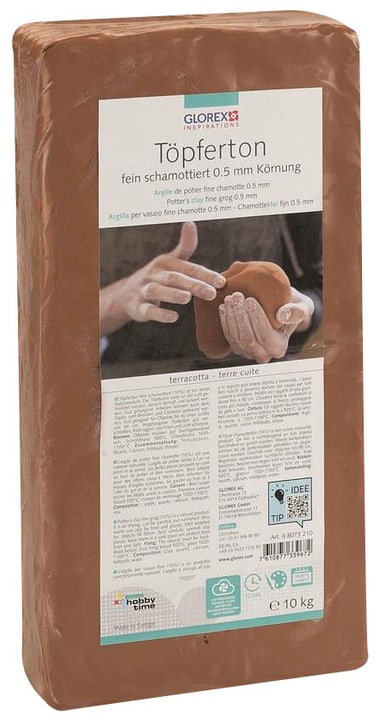 Image of Glorex Hobby Time GLOREX Töpferton terracotta 10kg